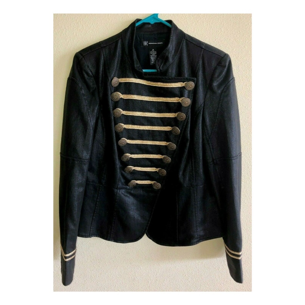 INC International Concepts Women Military jacket M